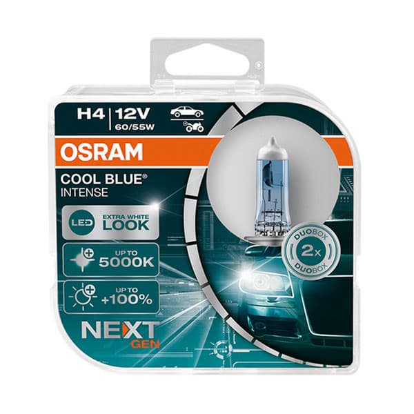 Lâmpadas OSRAM H4 Cool Blue INTENSE NextGeneration 5000K