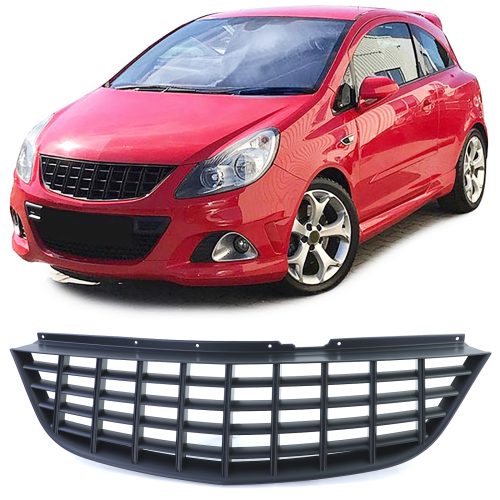 Grelha Frontal Preto Opel Corsa D 06-10