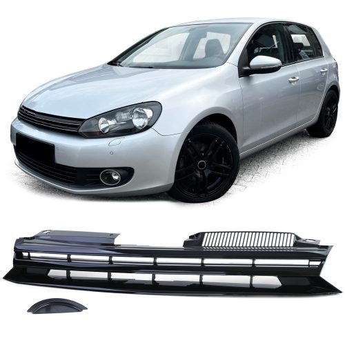 Grelha Frontal Preta Brilhante VW Golf 6 08-12