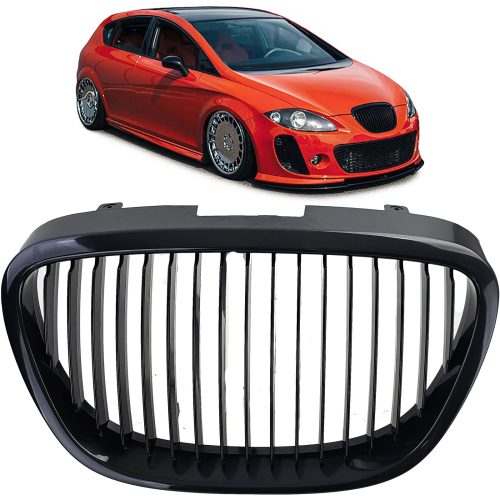 Grelha Frontal Preto Brilante Seat Leon 1P Toledo Altea 5P