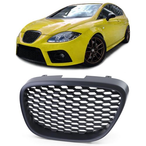 Grelha Frontal Preto Mate Seat Altea Toledo 5P Leon 1P 04-09
