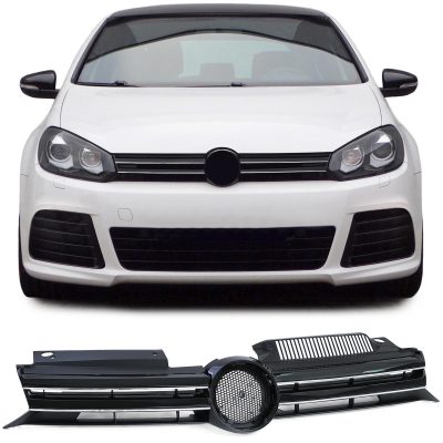 Grelha Frontal Preto / Cromada VW Golf 6 08-13