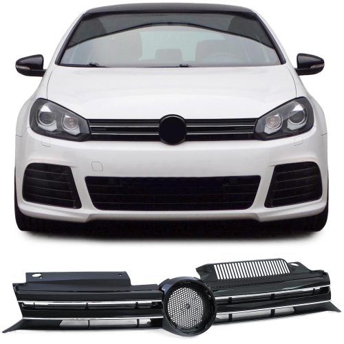 Grelha Frontal Preto / Cromada VW Golf 6 08-13
