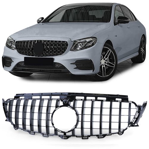 Grelha Frontal Preta Brilhante Mercedes E W213 S213 C238 A238 16-20