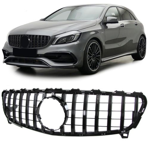 Grelha Frontal Preta Brilhante Mercedes A Klasse W176