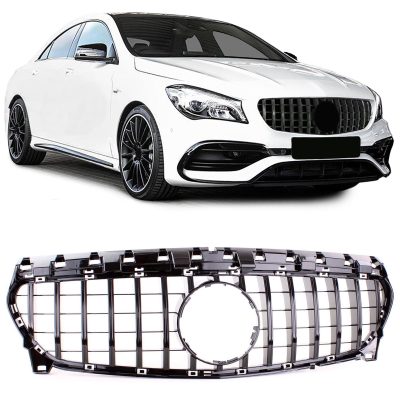 Grelha Frontal Preta Brilhante Mercedes CLA C117 16-19