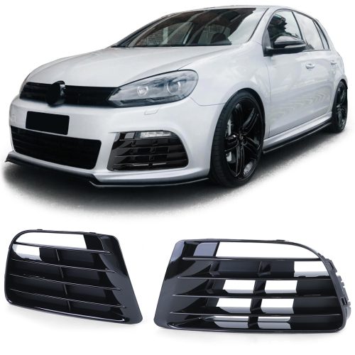 Grelha Frontal Para-choques Preto VW Golf 6 09-12 R20