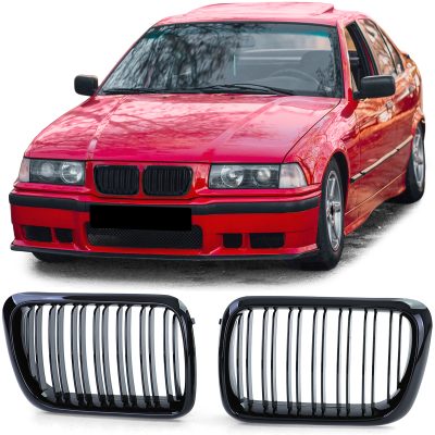 Grelha Frontal Preta Brilhante BMW 3er E36 96-99