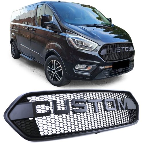Grelha Frontal Preta Ford Tourneo + Transit Custom 18-23