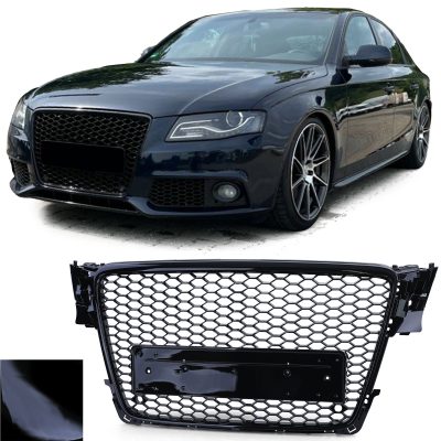 Grelha Frontal Preto Brilhante Audi A4 B8 8K 07-11