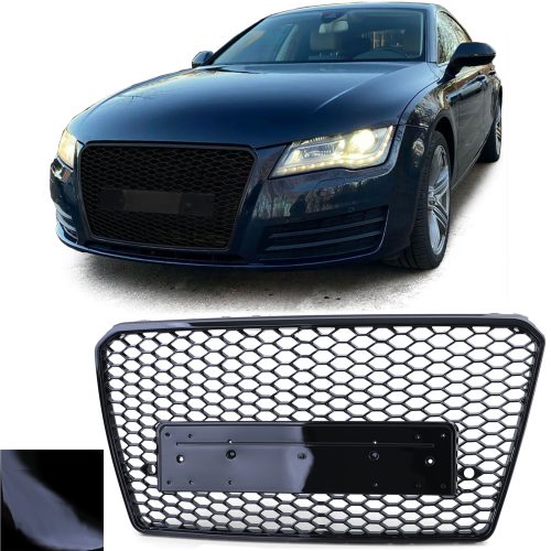 Grelha Frontal Preto Brilhante Audi A7 C7 4G 10-14