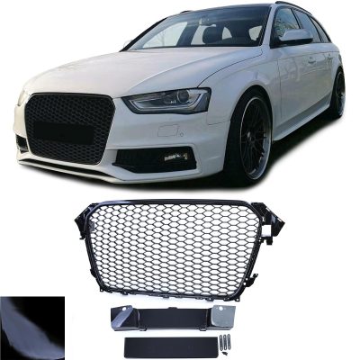 Grelha Frontal Preto Brilhante Audi A4 B8 8K Facelift 11-15