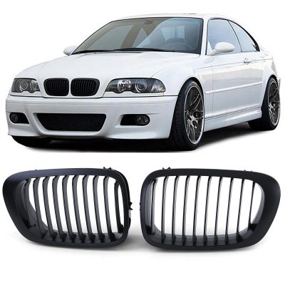 Grelha Frontal Preta Mate BMW 3er E46 Coupe Cabrio 99-03