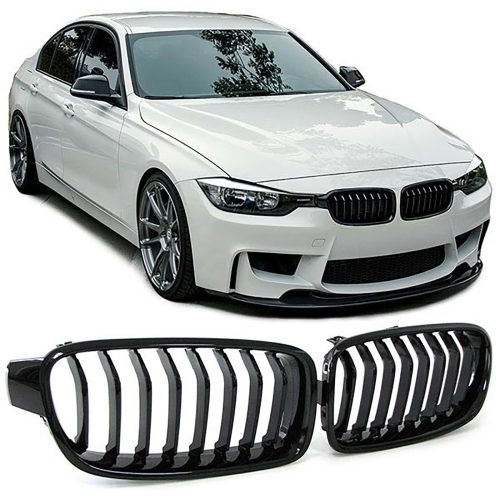 Grelha Frontal Preta Brilhante BMW 3er F30 F31 11-19