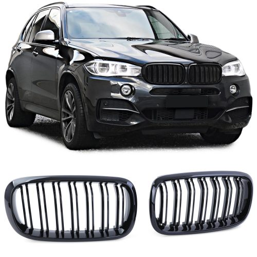 Grelha Frontal Preta Brilhante BMW X5 F15 X6 F16 13-19