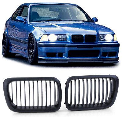 Grelha Frontal Preta Mate BMW 3er E36 96-99
