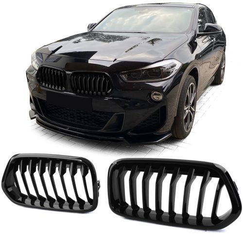 Grelha Frontal Preta Brilhante BMW X2 F39