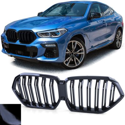 Grelha Frontal Preta Brilhante BMW X6 G06