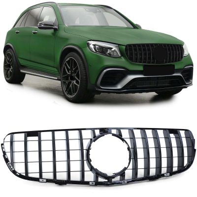 Grelha Frontal Preta Brilhante Mercedes GLC X253 SUV 15-20