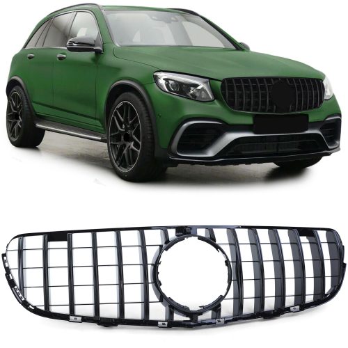 Grelha Frontal Preta Brilhante Mercedes GLC X253 SUV 15-20