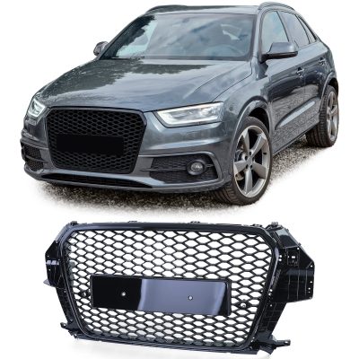 Grelha Frontal Preto Brilhante Audi Q3 8U 11-15