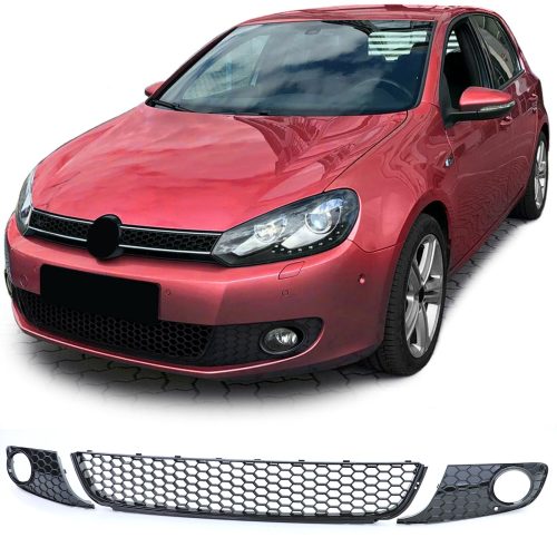 Grelhas Inferiores Frontal Preto VW Golf 6 08-13