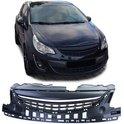 Grelha Frontal Preto Opel Corsa D 11-14
