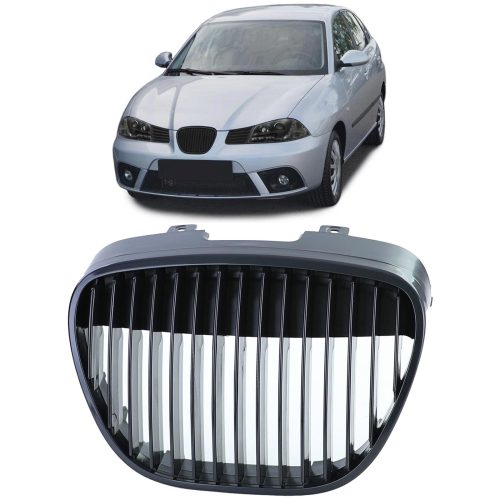 Grelha Frontal Preto Brilhante Seat Ibiza Cordoba 6L 02-09