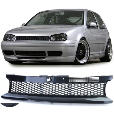 Grelha Frontal Preta Brilhante VW Golf 4 Limo Variant Cabrio 97-06