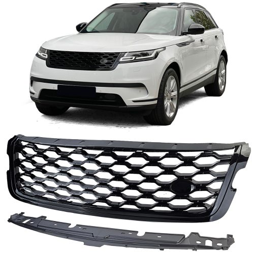 Grelha Frontal Preta Brilhante Range Rover Velar L560