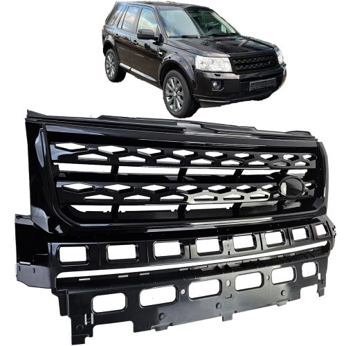 Grelha Frontal Preta Brilhante Land Rover Freelander 2