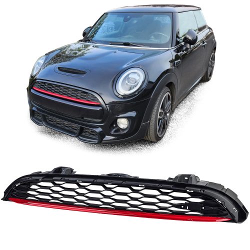 Grelha Frontal Preta Brilhante Mini One Cooper S F55 F56 F57 14-20