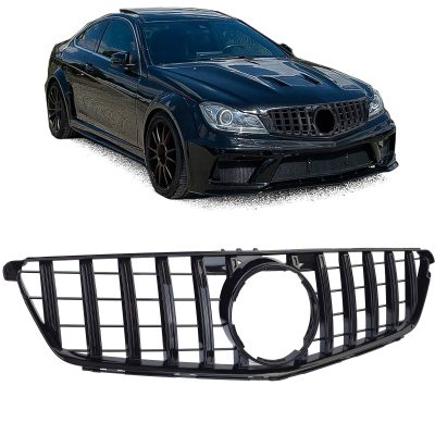 Grelha Frontal Preta Brilhante Mercedes C Klasse W204 S204 C204
