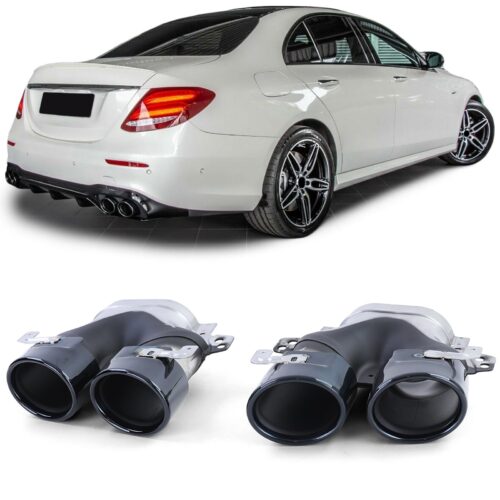 Ponteiras de Escape pretas Mercedes E W213