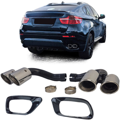 Ponteiras de Escape Cromadas Bmw X6 E71