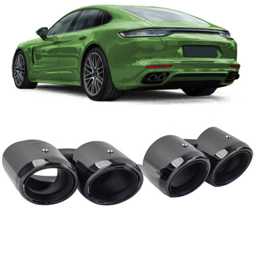 Ponteiras de Escape Pretas Porsche Panamera 971