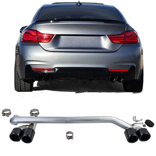 Ponteira de Escape Duplex Pretas Bmw F32 F33 F36 425 428 430