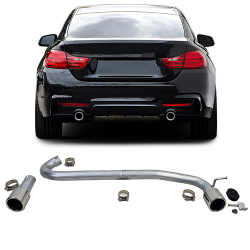 Ponteiras de Escape Cromadas Duplex Bmw F32 F33 F36