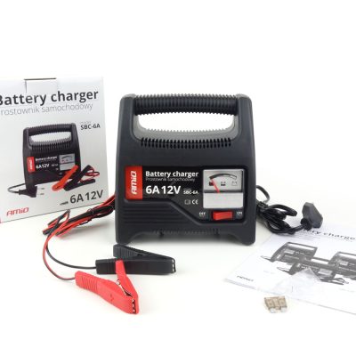 Carregador de Bateria com Indicador 6A 12v
