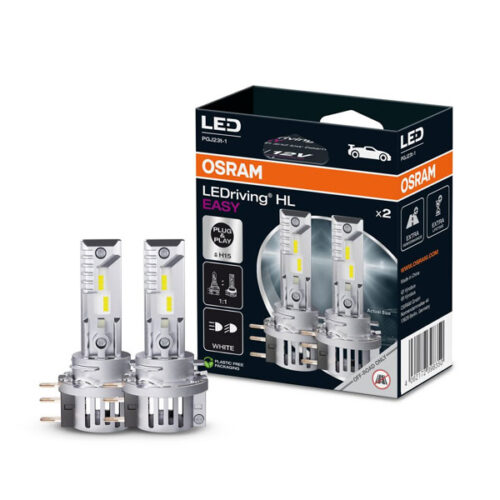 Lâmpadas LED H15 6500K 12V Osram HL EASY – Pack Duo Blister