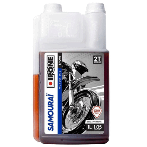 801101 Óleo Moto 2 tempos IPONE Samourai Racing Fraise 1L