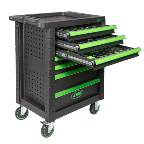 Carro de Ferramentas JBM de 7 Gavetas Verde - 172Pcs