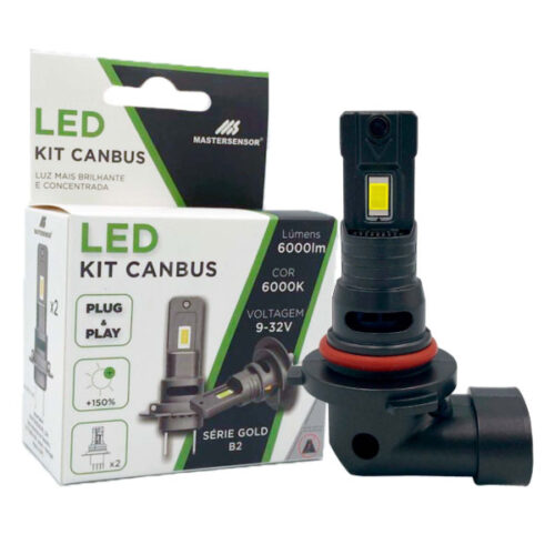 Lâmpadas LED CANBUS HB3 HB4 6000K 12V MS – Pack Duo Blister
