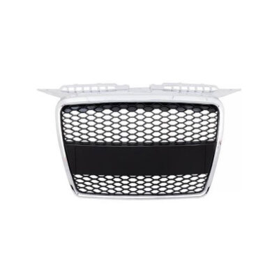 Grelha Frontal Preto Aro Cromado Audi A3 8P 05-08