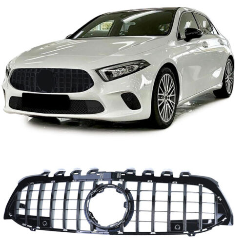 Grelha Frontal Desportiva GT Look – Preto Brilho w177 v177