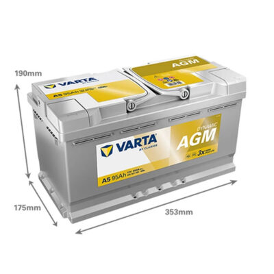 Bateria VARTA A5 Start & Stop AGM 95 Ah 850 A