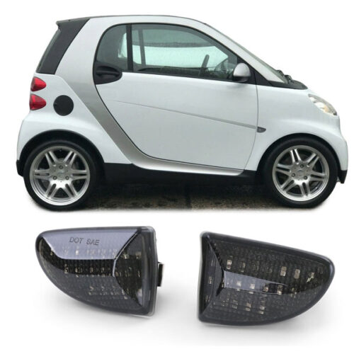 Piscas Latereis Led Pretos Smart Fortwo 451