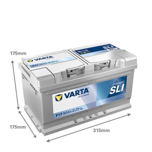 Bateria VARTA F17 Dynamic SLI 80Ah 740A