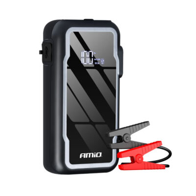 Booster Arranque Amio Portátil 3em1 12V 12Ah 1600A