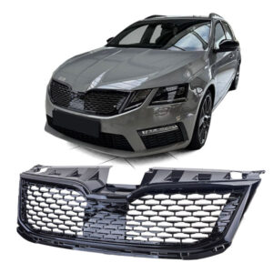 Grelha Frontal Preta Brilhante Skoda Octavia 5E